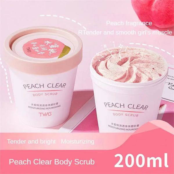 Peach Exfoliating Cream Body Scrub